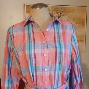 J. Crew Multicolor Plaid Dress